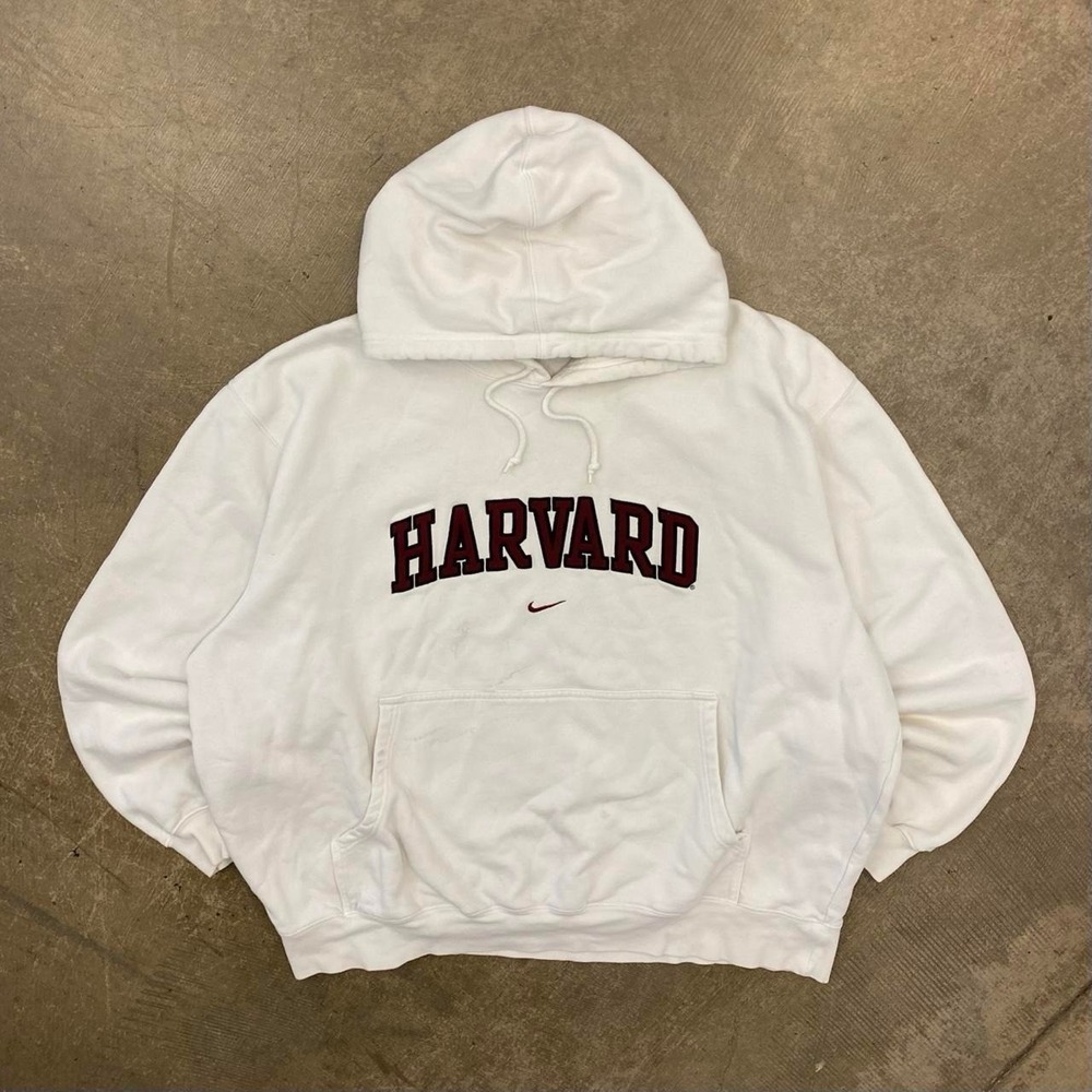 Vintage Harvard University Nike Center Swoosh Hoodie 90s Hoodie Size XXL